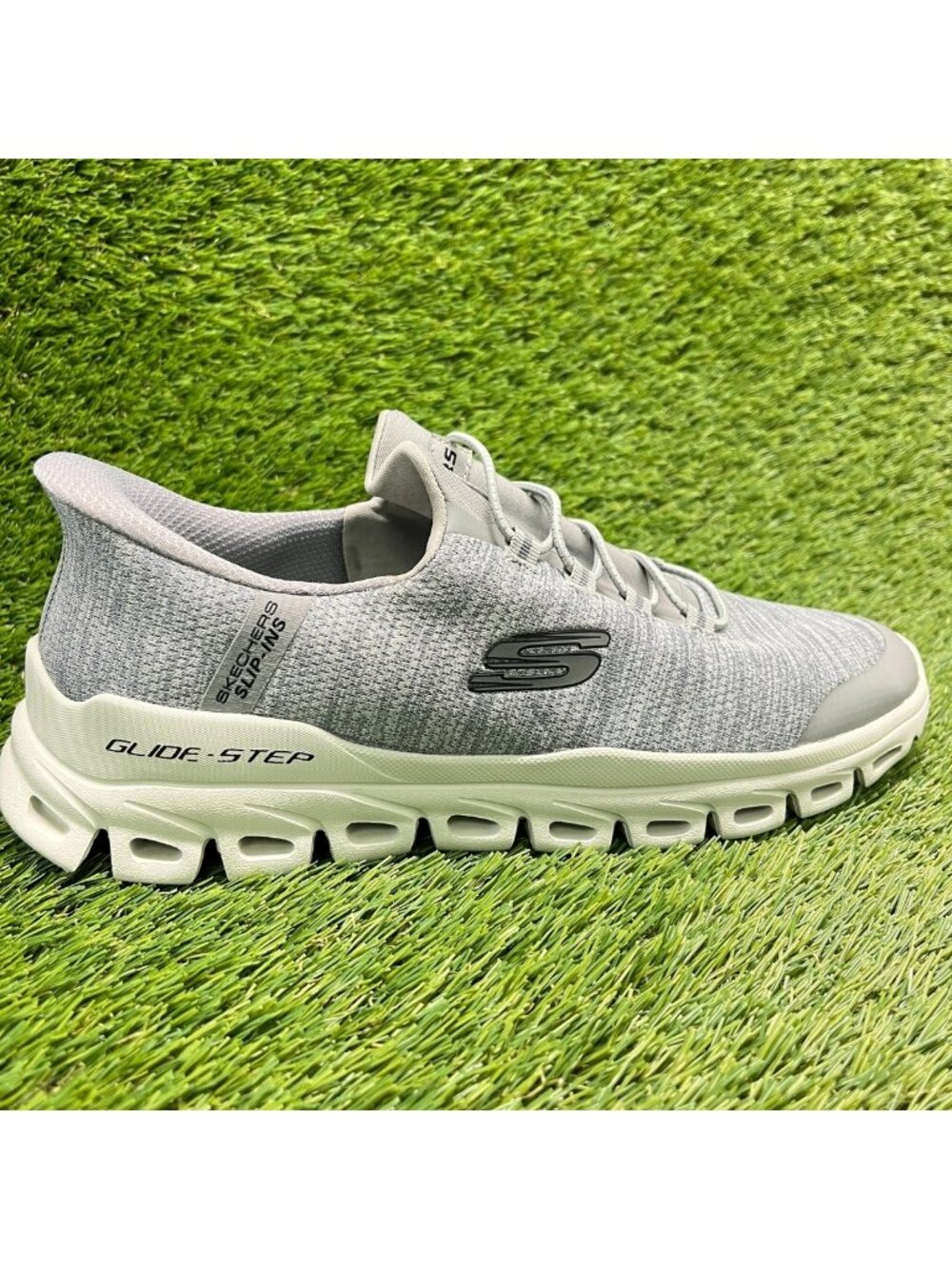 Skechers Glide-Step Zefyr Mens Size 8.5 Gray Athletic Running Shoes Sneakers